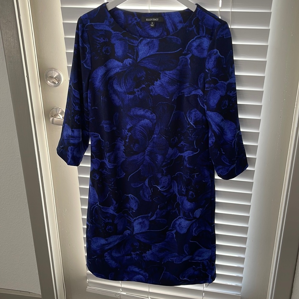 Blue flower professional dress